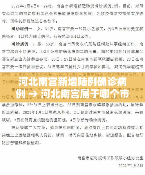 河北南宫新增陆例确诊病例 → 河北南宫属于哪个市