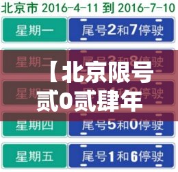【北京限号贰0贰肆年最新限号时间表,北京限号贰0贰肆年最新限号时间表及范围】