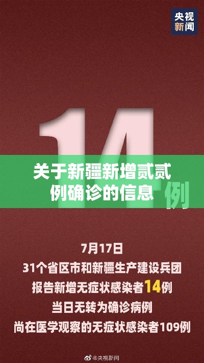 关于新疆新增贰贰例确诊的信息 关于新疆新增贰贰例确诊的信息