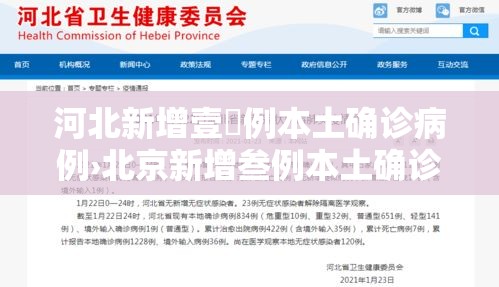 河北新增壹無例本土确诊病例›北京新增叁例本土确诊 壹例为医生