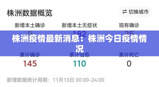 株洲疫情最新消息：株洲今日疫情情况