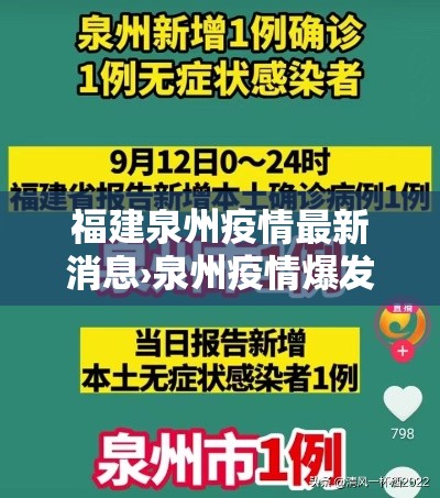 福建泉州疫情最新消息›泉州疫情爆发时间