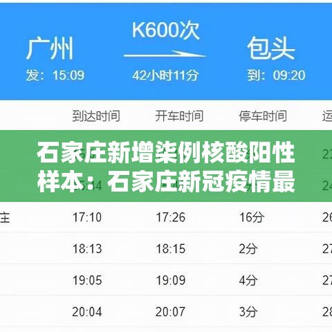 石家庄新增柒例核酸阳性样本：石家庄新冠疫情最新消息轨迹图