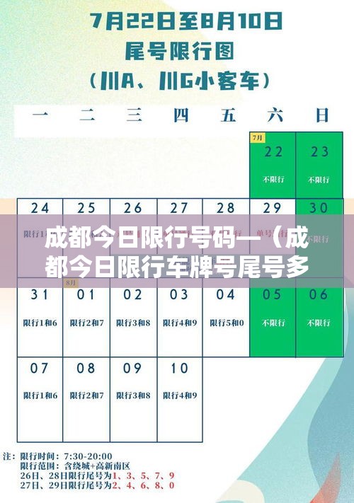 成都今日限行号码—（成都今日限行车牌号尾号多少）