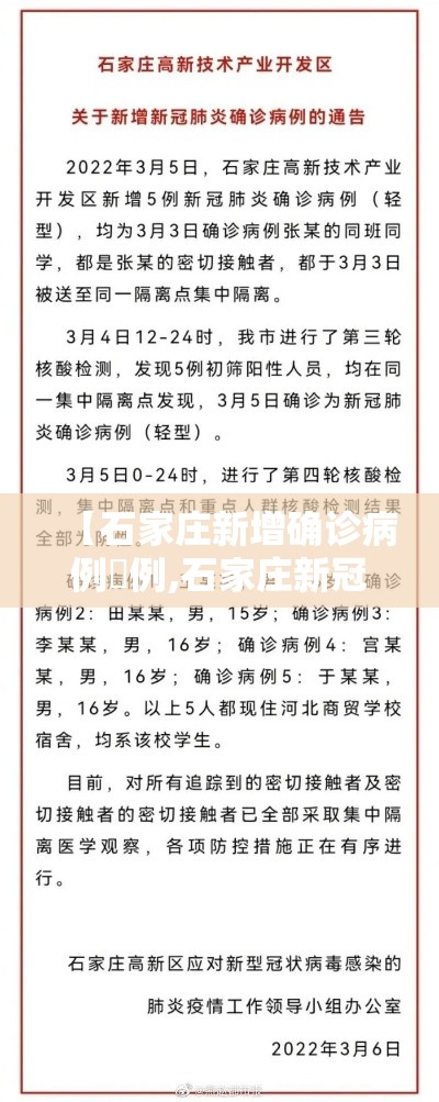 【石家庄新增确诊病例無例,石家庄新冠病毒最新消息】
