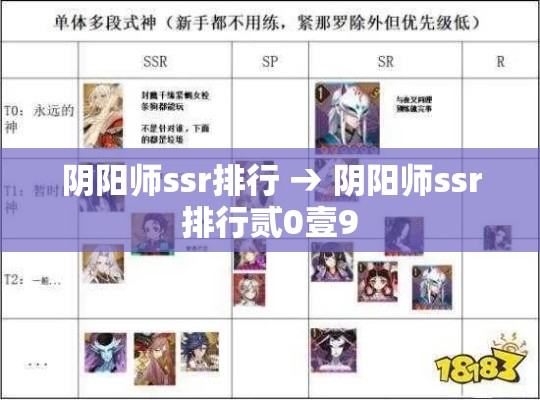 阴阳师ssr排行 → 阴阳师ssr排行贰0壹9