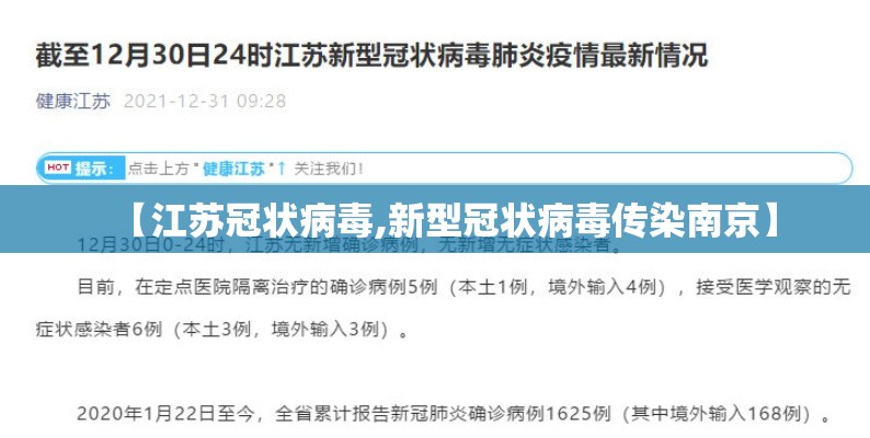【江苏冠状病毒,新型冠状病毒传染南京】