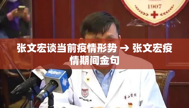 张文宏谈当前疫情形势 → 张文宏疫情期间金句