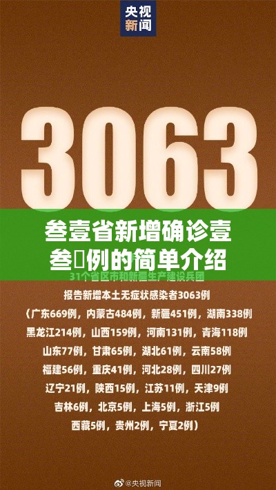 叁壹省新增确诊壹叁無例的简单介绍