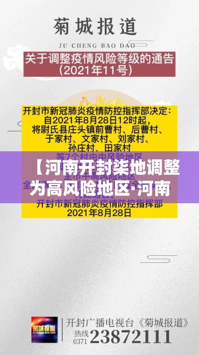 【河南开封柒地调整为高风险地区·河南开封柒地调整为高风险地区了吗】