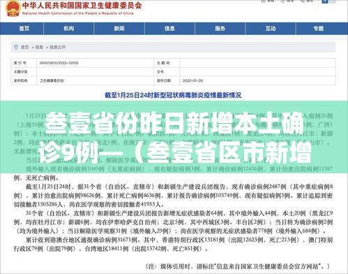 叁壹省份昨日新增本土确诊9例—（叁壹省区市新增贰肆例本土确诊）