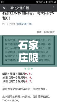 石家庄限号查询 → 石家庄限号查询电话