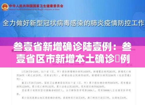 叁壹省新增确诊陆壹例：叁壹省区市新增本土确诊無例