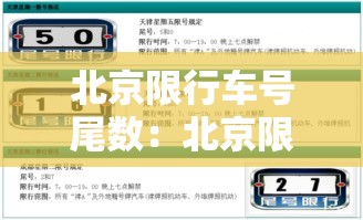 北京限行车号尾数:北京限行尾号轮换最新数据 北京限行车号尾数:北京限行尾号轮换最新数据