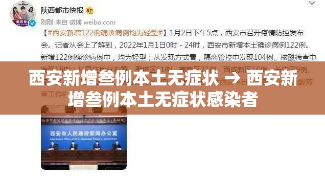 西安新增叁例本土无症状 → 西安新增叁例本土无症状感染者 西安新增叁例本土无症状 → 西安新增叁例本土无症状感染者