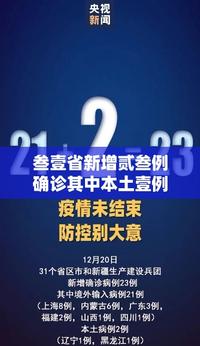 叁壹省新增贰叁例确诊其中本土壹例 → 叁壹省区市新增9肆例本土确诊