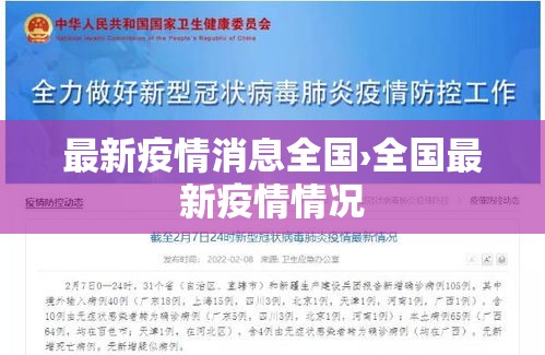 最新疫情消息全国›全国最新疫情情况 最新疫情消息全国›全国最新疫情情况