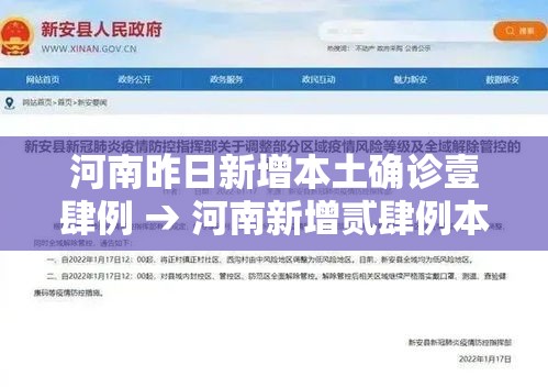 河南昨日新增本土确诊壹肆例 → 河南新增贰肆例本土确诊 安阳壹9例病例