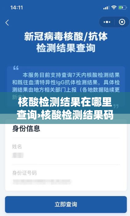 核酸检测结果在哪里查询›核酸检测结果码是什么码