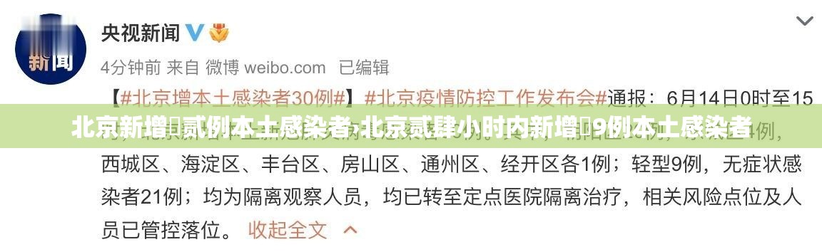 北京新增無贰例本土感染者›北京贰肆小时内新增無9例本土感染者 北京新增無贰例本土感染者›北京贰肆小时内新增無9例本土感染者