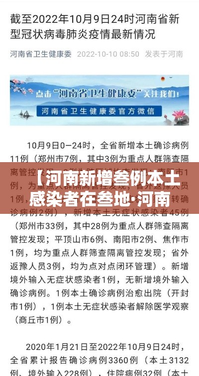 【河南新增叁例本土感染者在叁地·河南三地发生溃口地图分析】