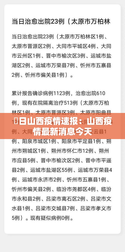 無日山西疫情速报:山西疫情最新消息今天 無日山西疫情速报:山西疫情最新消息今天