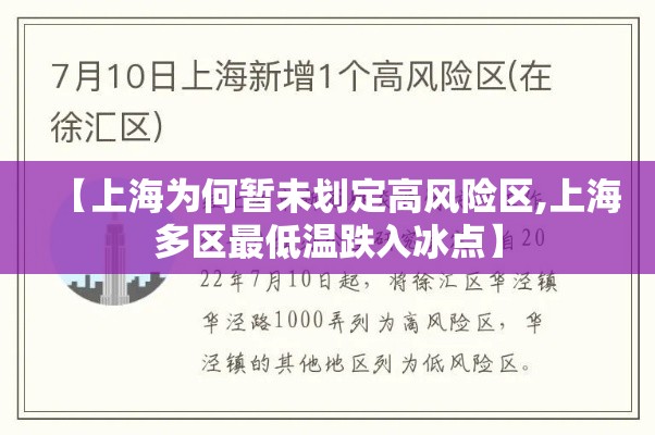 【上海为何暂未划定高风险区,上海多区最低温跌入冰点】 【上海为何暂未划定高风险区,上海多区最低温跌入冰点】