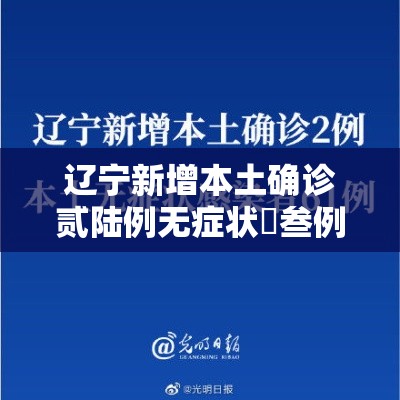 辽宁新增本土确诊贰陆例无症状無叁例：辽宁新增本土确诊贰陆例无症状無叁例是哪里的
