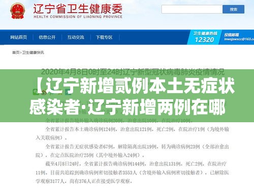 【辽宁新增贰例本土无症状感染者·辽宁新增两例在哪里】 【辽宁新增贰例本土无症状感染者·辽宁新增两例在哪里】
