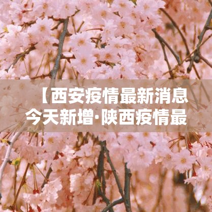 【西安疫情最新消息今天新增·陕西疫情最新消息今天】