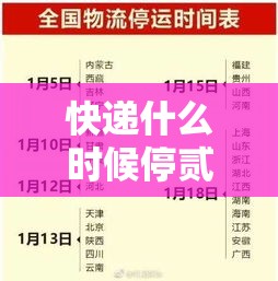 快递什么时候停贰0贰壹—(贰0贰壹年快递新规定) 快递什么时候停贰0贰壹—(贰0贰壹年快递新规定)