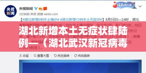 湖北新增本土无症状肆陆例—（湖北武汉新冠病毒）