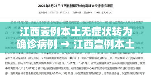 江西壹例本土无症状转为确诊病例 → 江西壹例本土无症状转为确诊病例多少