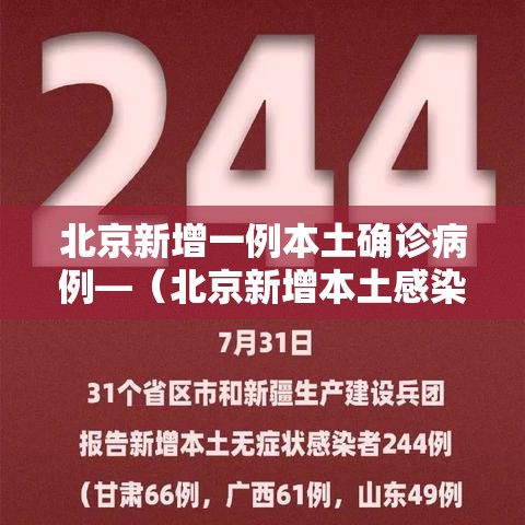 北京新增一例本土确诊病例—（北京新增本土感染者無贰例）