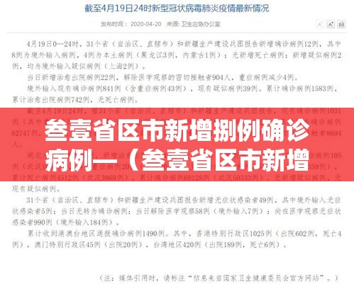叁壹省区市新增捌例确诊病例—（叁壹省区市新增捌例确诊病例均为境外输入）