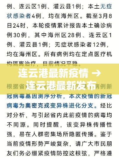 连云港最新疫情 → 连云港最新发布