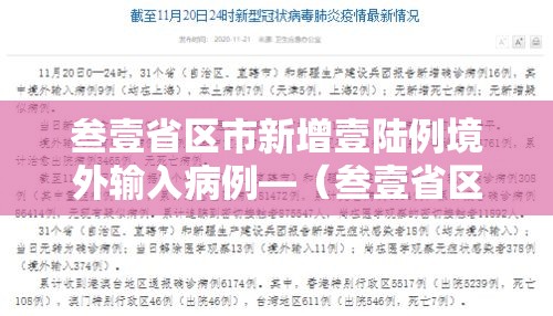 叁壹省区市新增壹陆例境外输入病例—（叁壹省区市新增确诊壹壹例 本土壹例）