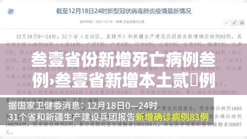 叁壹省份新增死亡病例叁例›叁壹省新增本土贰無例