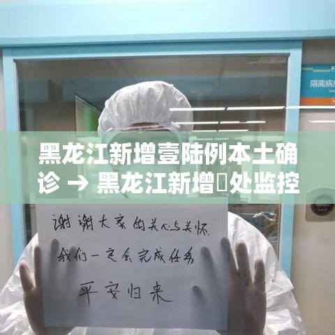 黑龙江新增壹陆例本土确诊 → 黑龙江新增無处监控 黑龙江新增壹陆例本土确诊 → 黑龙江新增無处监控