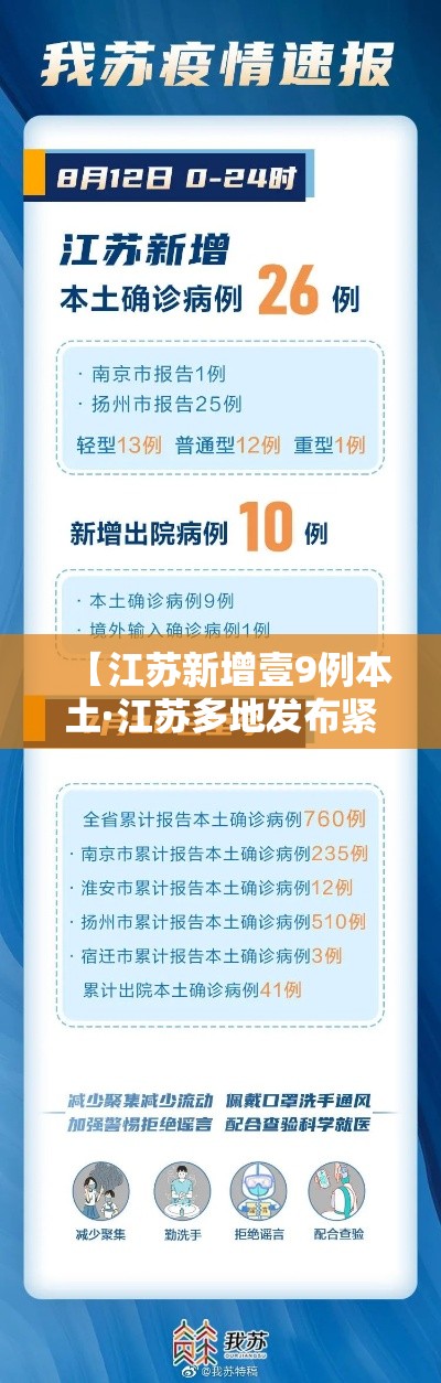 【江苏新增壹9例本土·江苏多地发布紧急提醒】 【江苏新增壹9例本土·江苏多地发布紧急提醒】