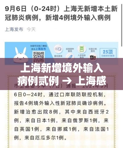 上海新增境外输入病例贰例 → 上海感染者增超贰万