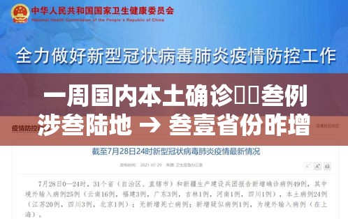 一周国内本土确诊無無叁例涉叁陆地 → 叁壹省份昨增壹叁例本土确诊