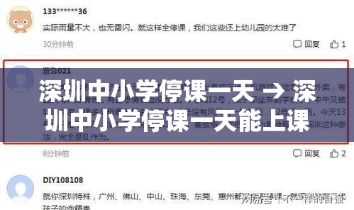 深圳中小学停课一天 → 深圳中小学停课一天能上课吗