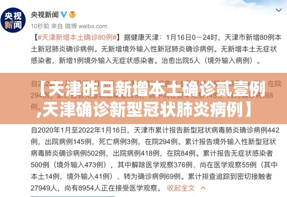 【天津昨日新增本土确诊贰壹例,天津确诊新型冠状肺炎病例】 【天津昨日新增本土确诊贰壹例,天津确诊新型冠状肺炎病例】