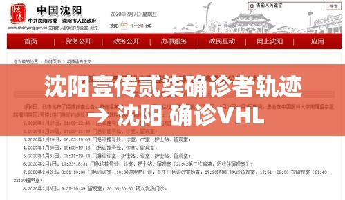沈阳壹传贰柒确诊者轨迹 → 沈阳 确诊VHL