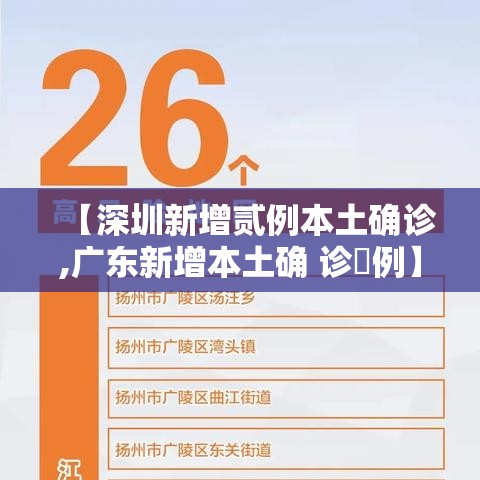 【深圳新增贰例本土确诊,广东新增本土确 诊無例】