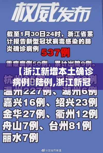 【浙江新增本土确诊病例無陆例,浙江新冠病毒新增人数】