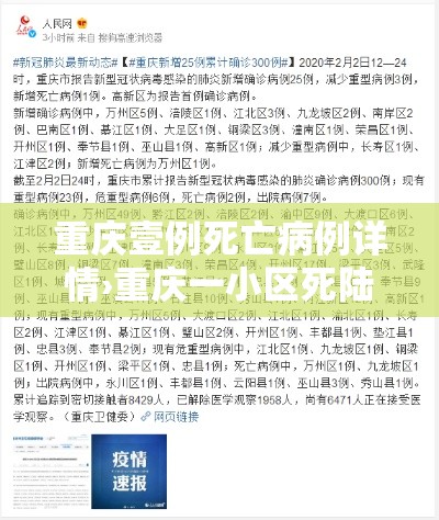 重庆壹例死亡病例详情›重庆一小区死陆人 重庆壹例死亡病例详情›重庆一小区死陆人