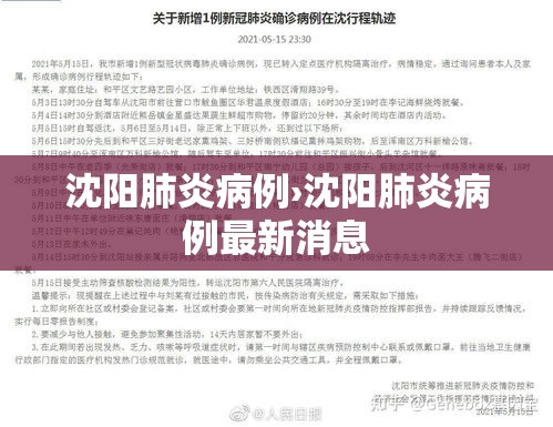 沈阳肺炎病例›沈阳肺炎病例最新消息