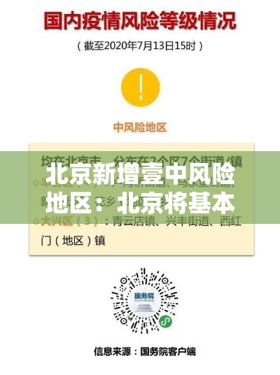 北京新增壹中风险地区：北京将基本消除重污染天气